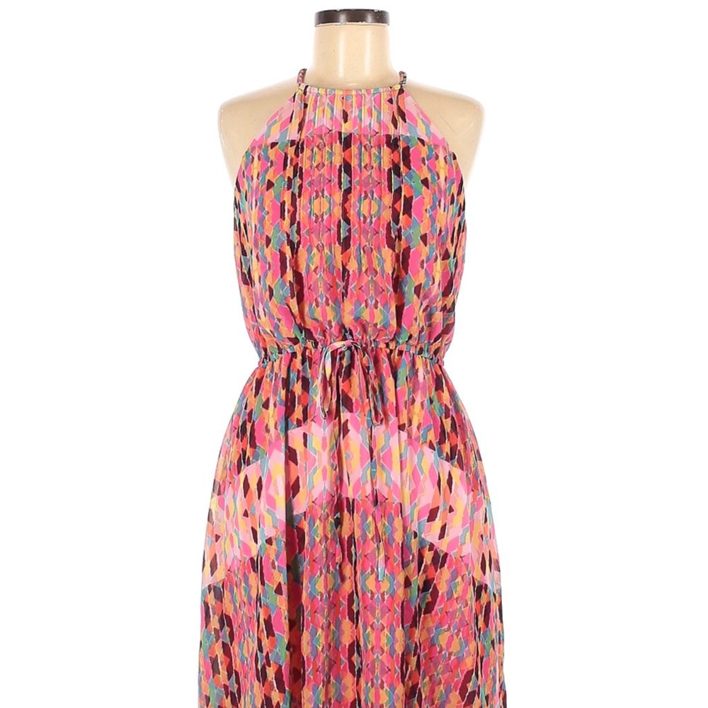 JESSICA SIMPSON Size Medium Chiffon Dress Pink NEW